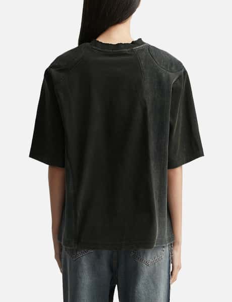 Paneled Padded Washed T-Shirt view 9