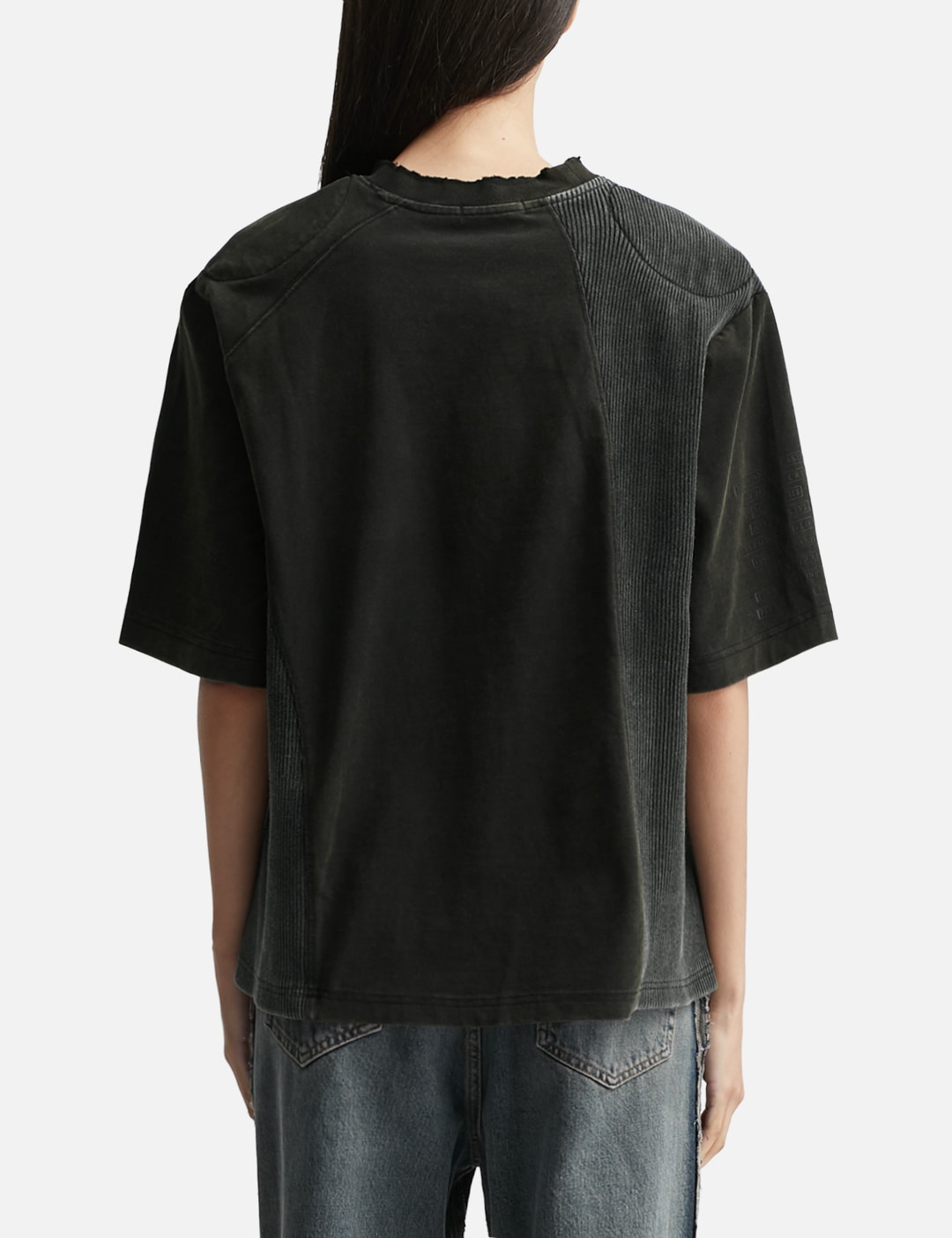 Paneled Padded Washed T-Shirt view 15