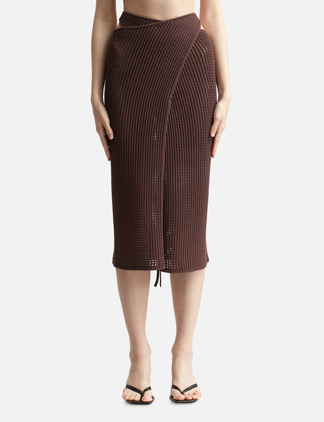 Crochet Midi Wrap Skirt view 6