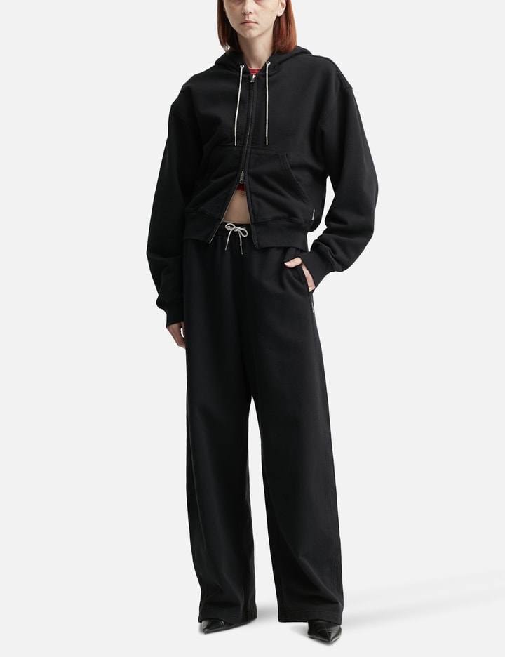Cotton Terry Sweatpant with Crystal Hotfix Drawcord Placeholder Image