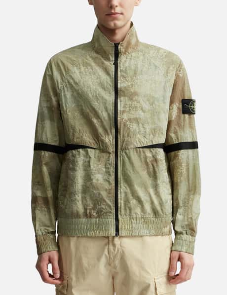 Stone Island Dissolving Grid Camo On Econyl® Regenerated Nylon