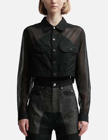 Rick Owens CROPPED OUTERSHIRT