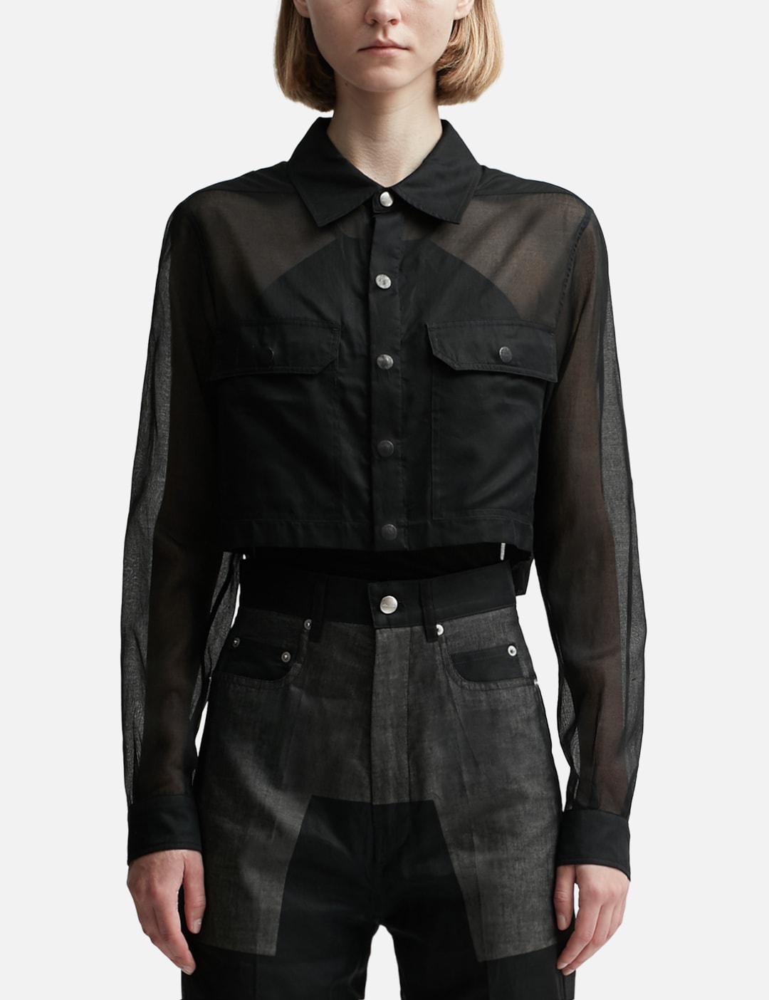 Rick Owens - CROPPED OUTERSHIRT | HBX