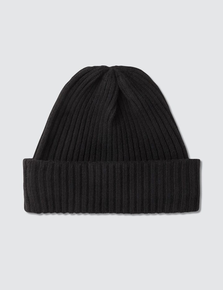 Logo Graphic Rib Knit Wool Beanie Placeholder Image