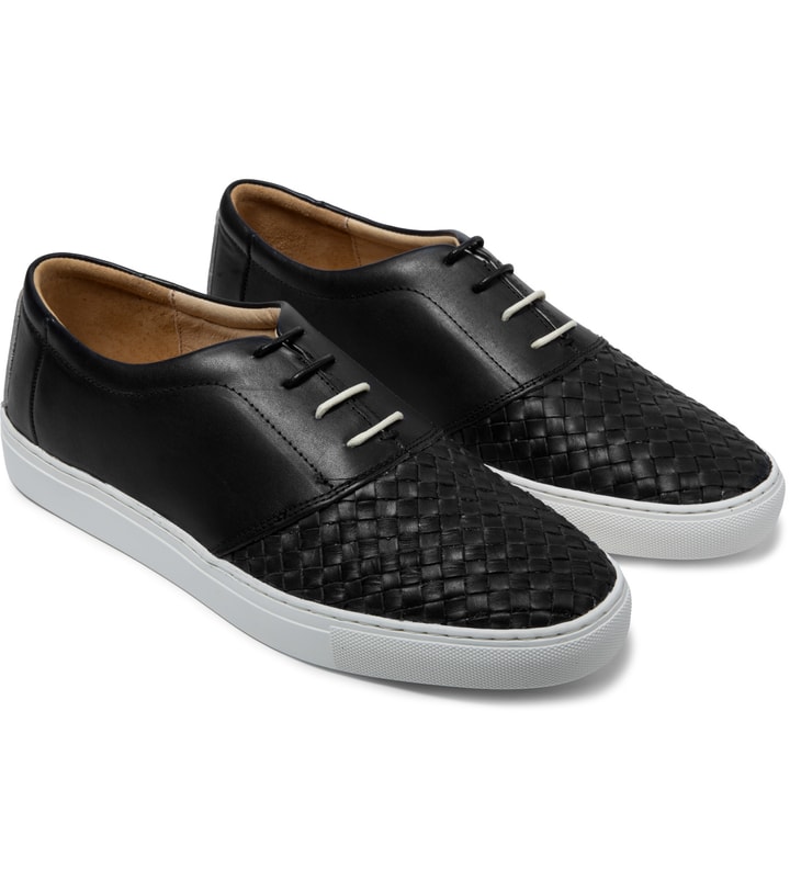 Black/Tan Lowe Leather Shoes Placeholder Image