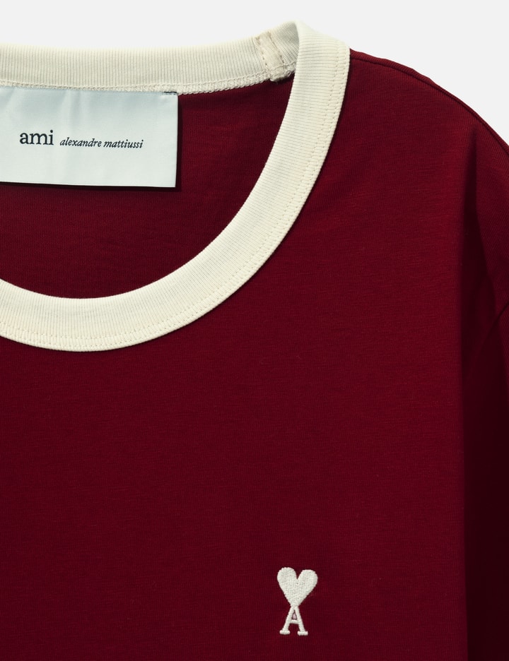 Ami Contrasted Cotton T-Shirt With Ami De Coeur