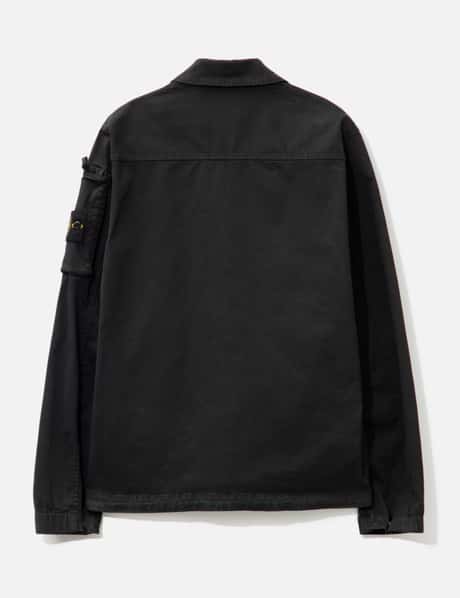 Stone Island Organic Stretch Broken Twill Overshirt HBX