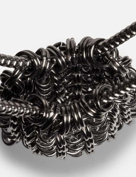 Chainmail Shoulder Bag - Gunmetal view 9