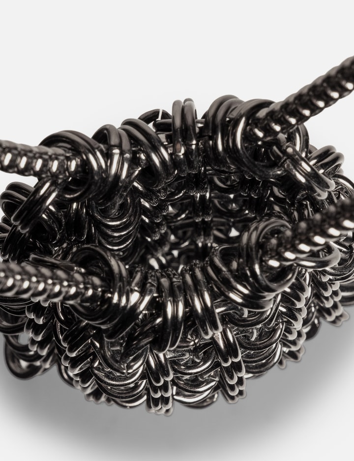 Chainmail Shoulder Bag - Gunmetal view 3