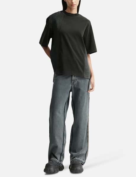 Paneled Padded Washed T-Shirt view 11
