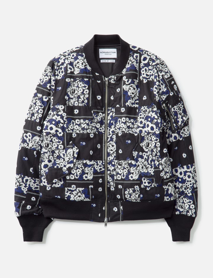 Overdyed Patchwork Bandana Flight Jacket Placeholder Image