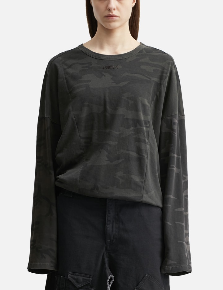 AJOBYAJO Camouflage Leopard Mixed Long Sleeve