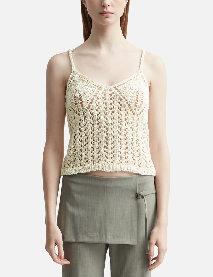 Resort-style knitted tank Placeholder Image