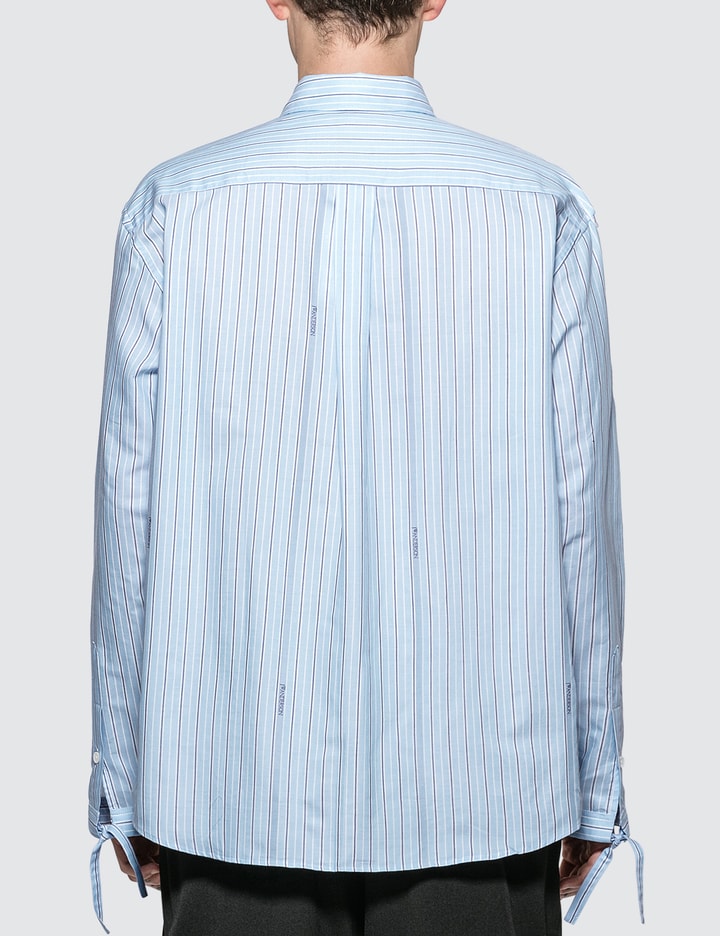 Drawstring Colorblock Logo Stripe Shirt Placeholder Image