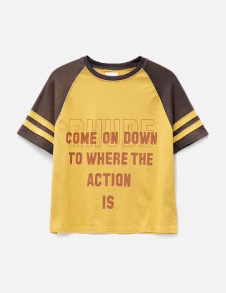 Rhude Action Short Sleeve Raglan T-shirt