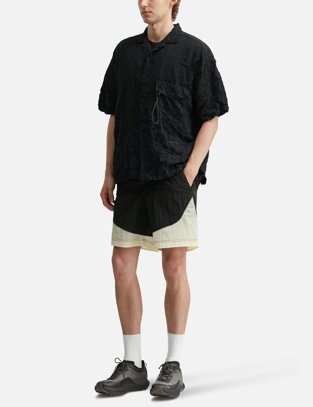 Washer Pleated Open SS Shirt (M) view 15