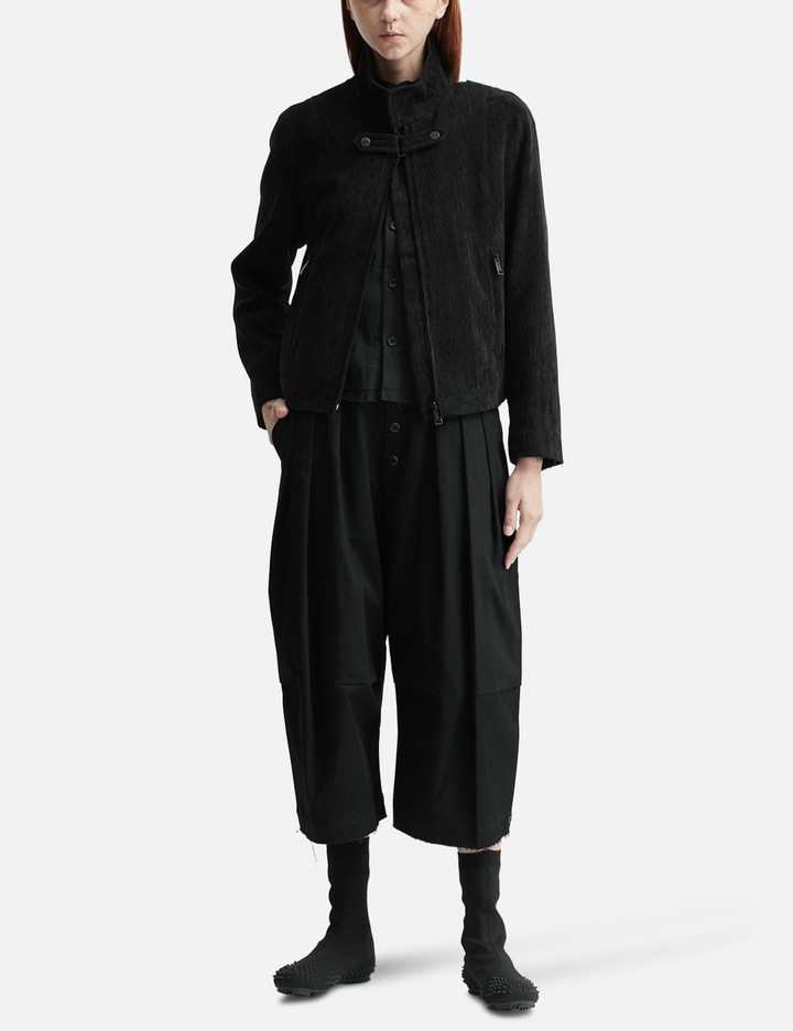 Team Wang Design Acceptance High-waisted Scimitar Trousers In Black