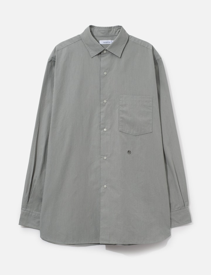 Nanamica Regular Collar Striped Wind Shirt