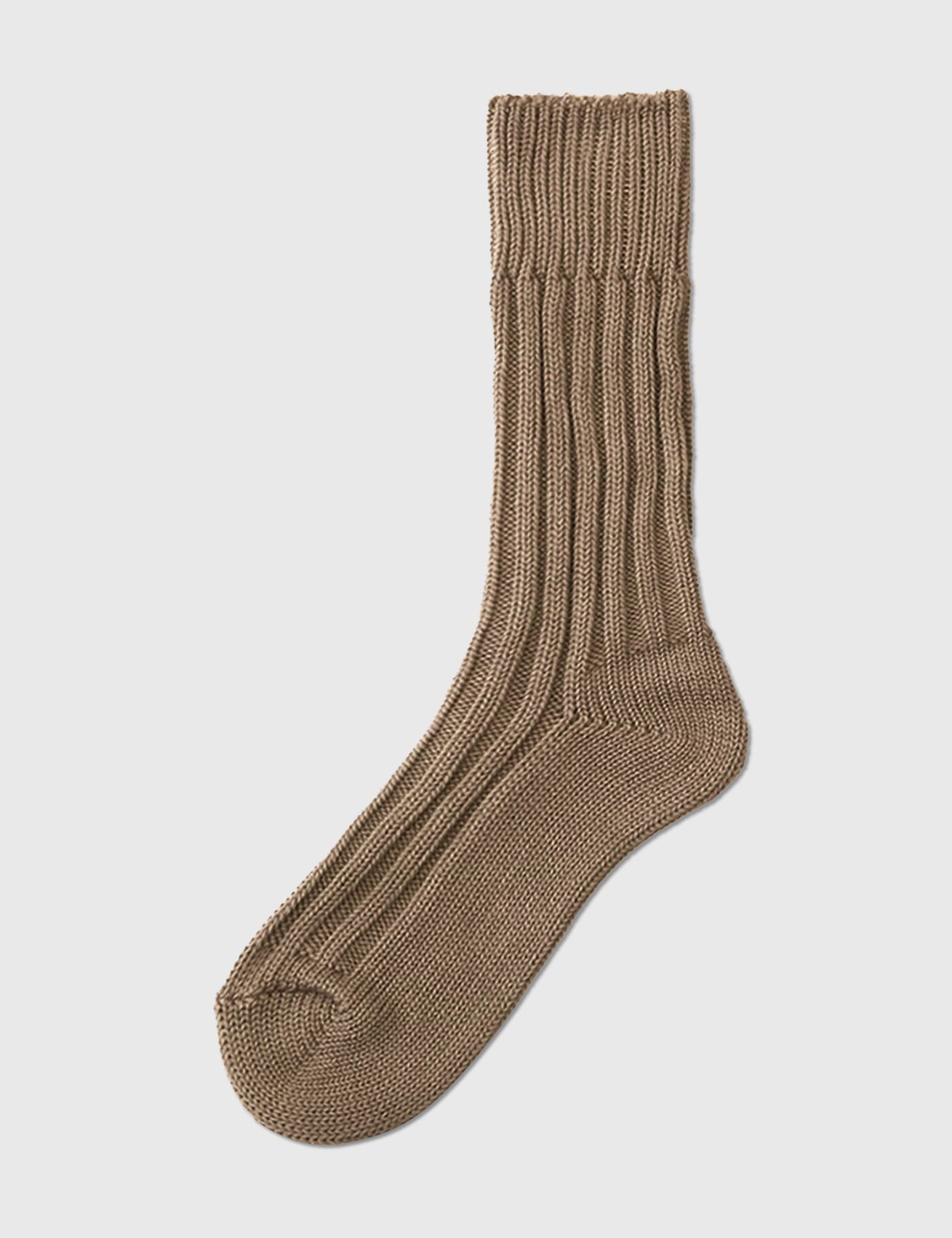 Mens Clothing Underwear Socks decka Cotton Cased Heavyweight Plain Socks in Brown for Men 