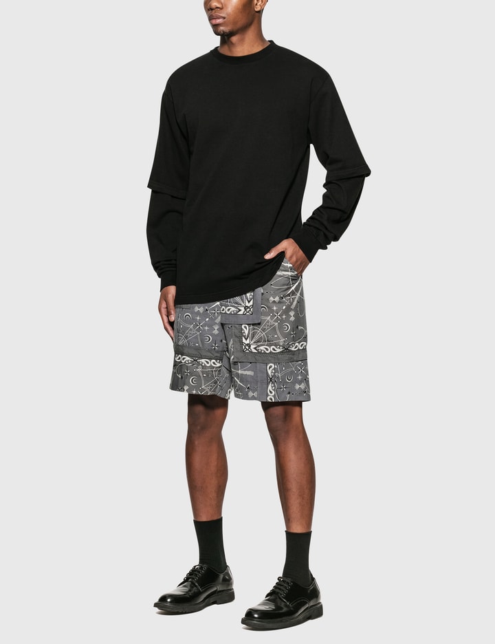 Sacai Dr.Woo Bandana Print Shorts