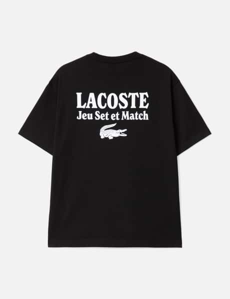 Lacoste Men's Loose Fit Heavy Jersey Printed T-Shirt
