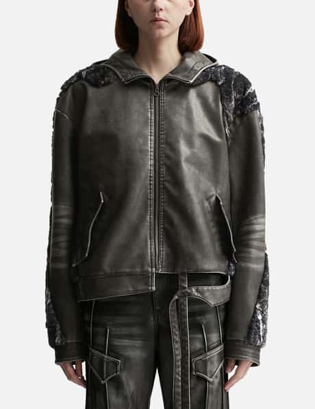 Æ Synctx® Swamp Faux Leather Jacket