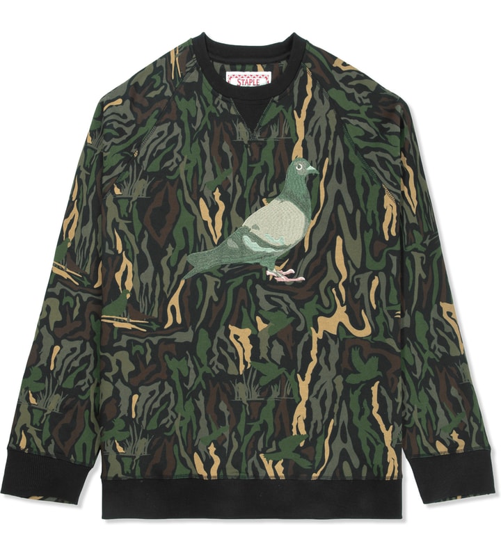 Olive Tree Camo Bushwick Crewneck Sweater Placeholder Image