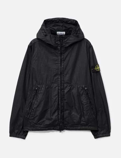 Organic-Look Nylon Panama-TC Hooded Jacket view 6