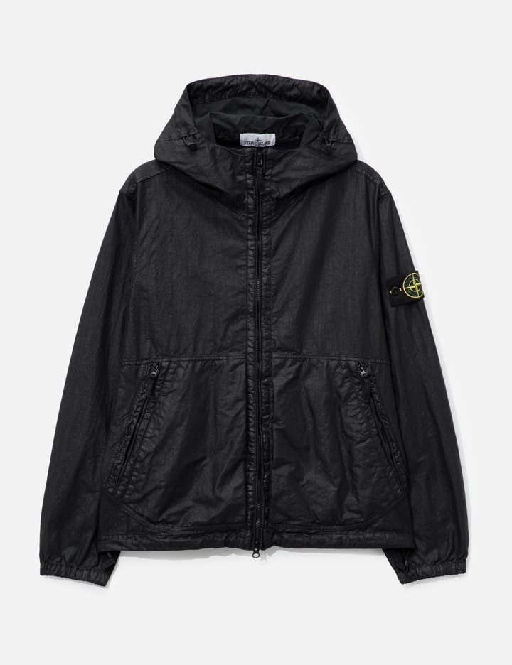 Stone Island Organic-Look Nylon Panama-TC Hooded Jacket