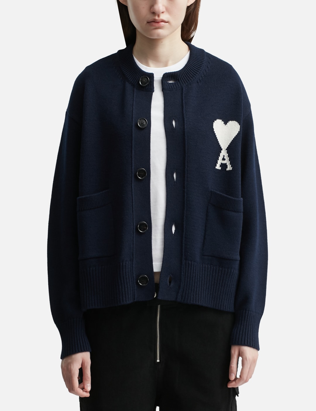 Crewneck Ami De Coeur Cardigan Crewneck Ami De Coeur Cardigan