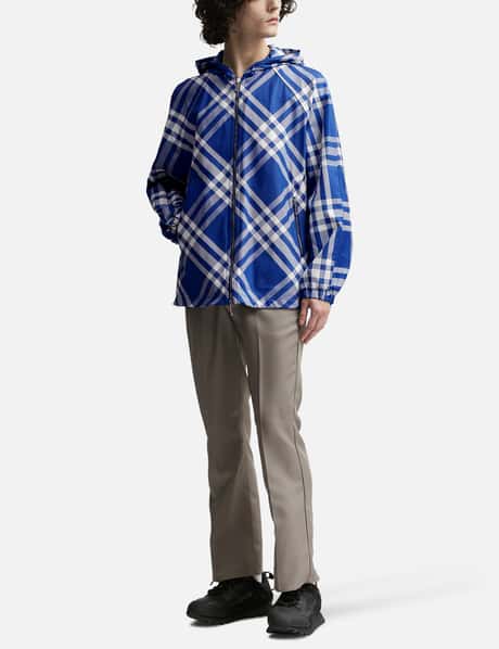 Burberry - チェック ナイロン フーデッド ジャケット | HBX - ハイプ 
