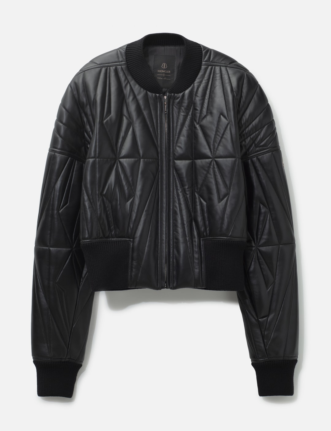 Moncler + Rick Owens Geocamo Nappa Leather Bomber Jacket view 7