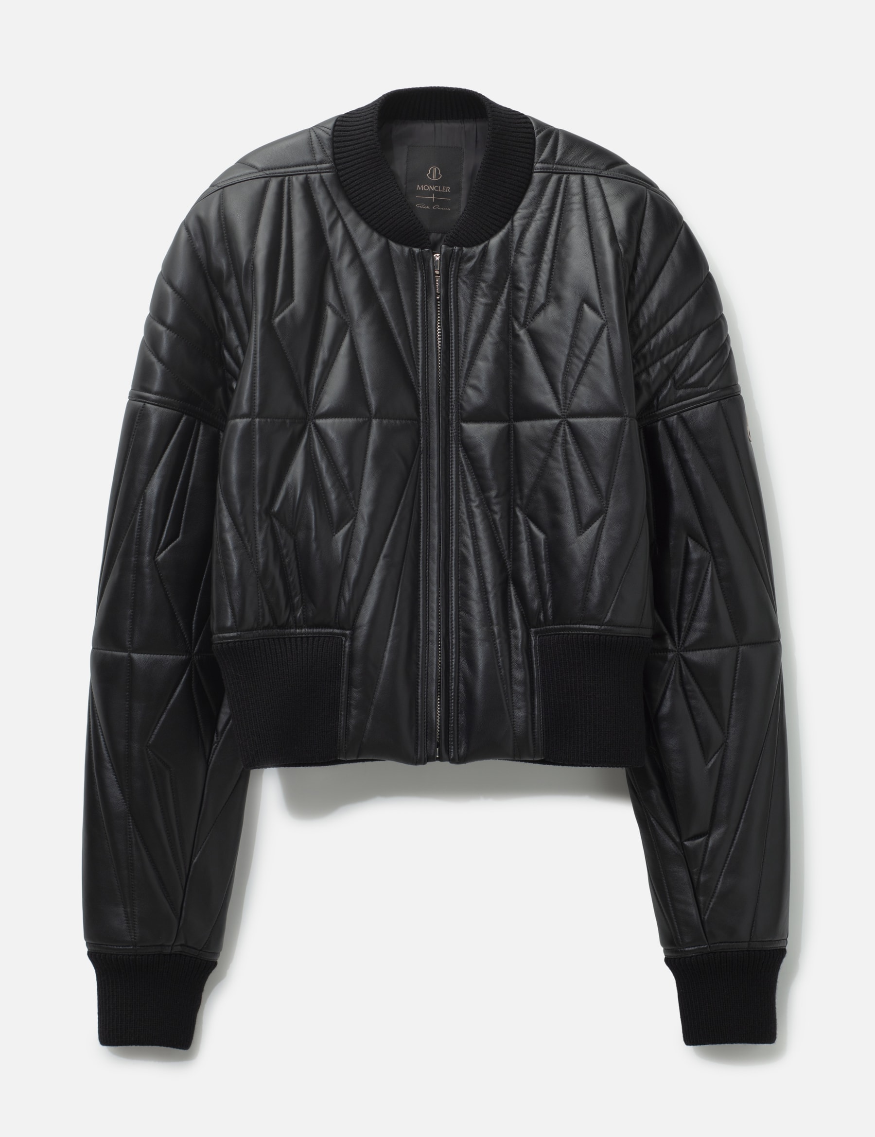 Moncler + Rick Owens Geocamo Nappa Leather Bomber Jacket view 16