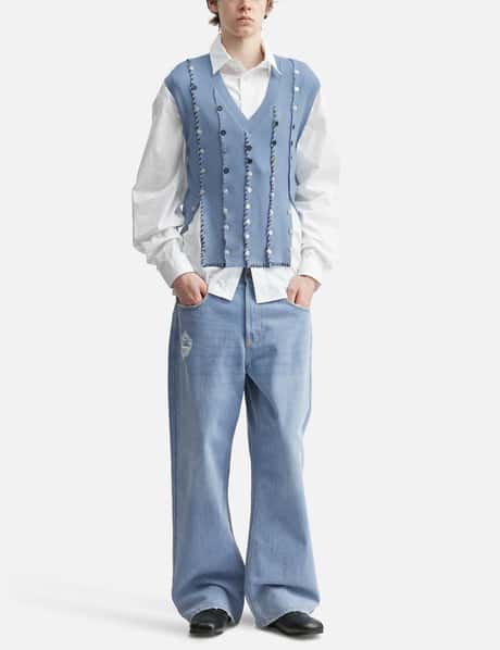 Light Blue Straight Leg Denim view 14