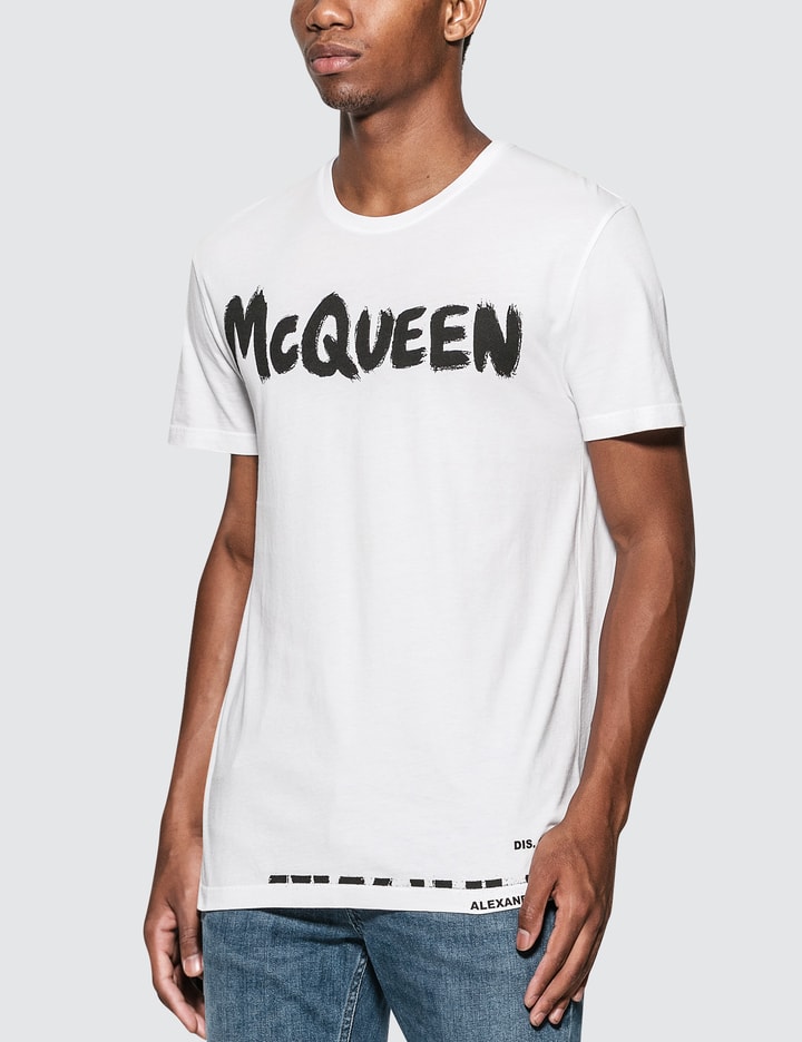 McQueen Grafitti Logo Cotton T-Shirt Placeholder Image