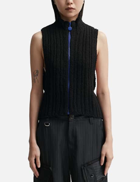 TheOpen Product Ribbed Zip Knit Vest