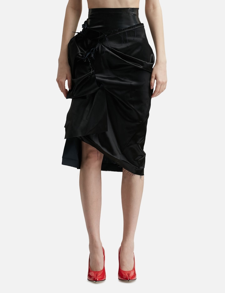 Shop Maison Margiela Décortiqué Skirt In Black
