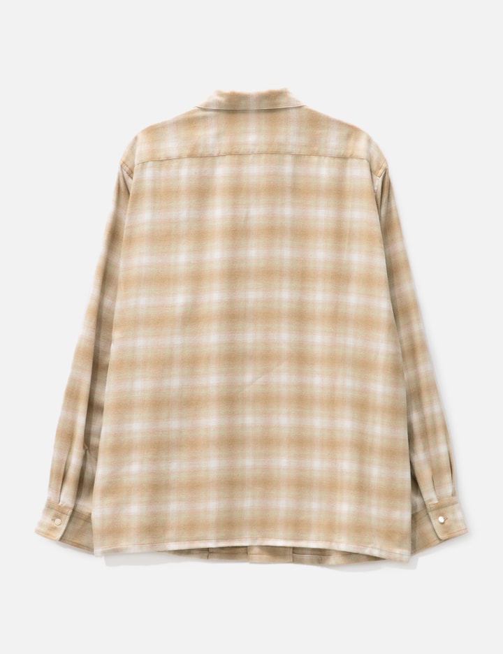 Ombre Check Open Collar Shirt Placeholder Image