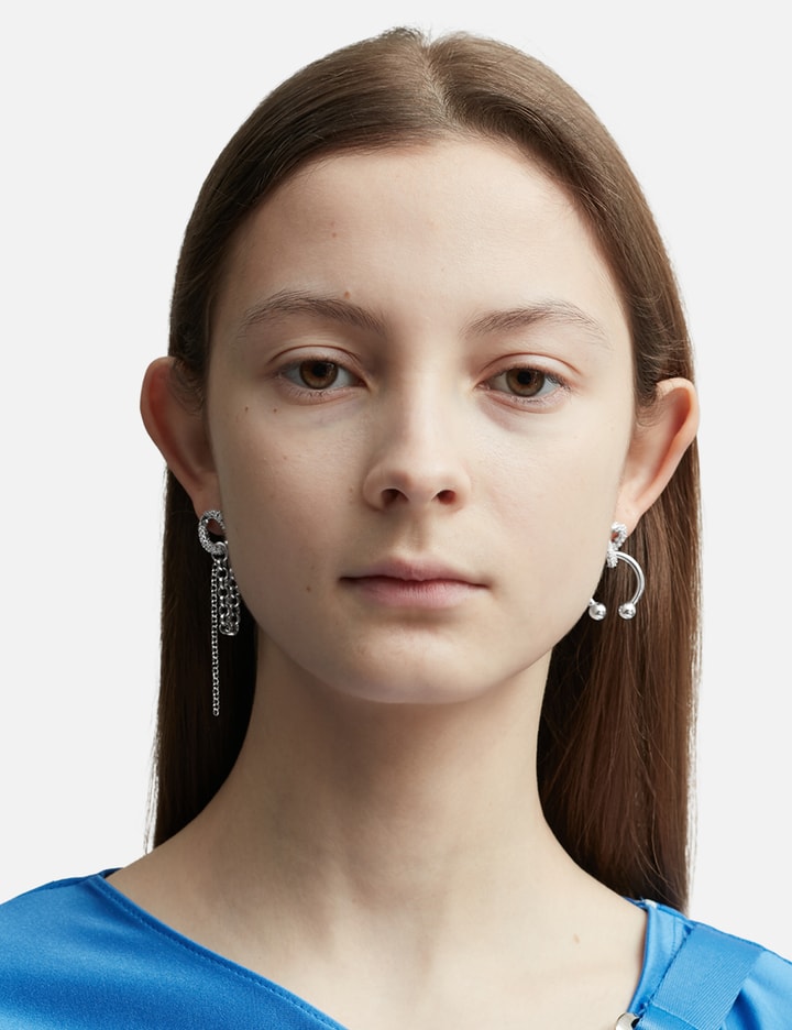 Justine Clenquet Holly Earrings In Silver
