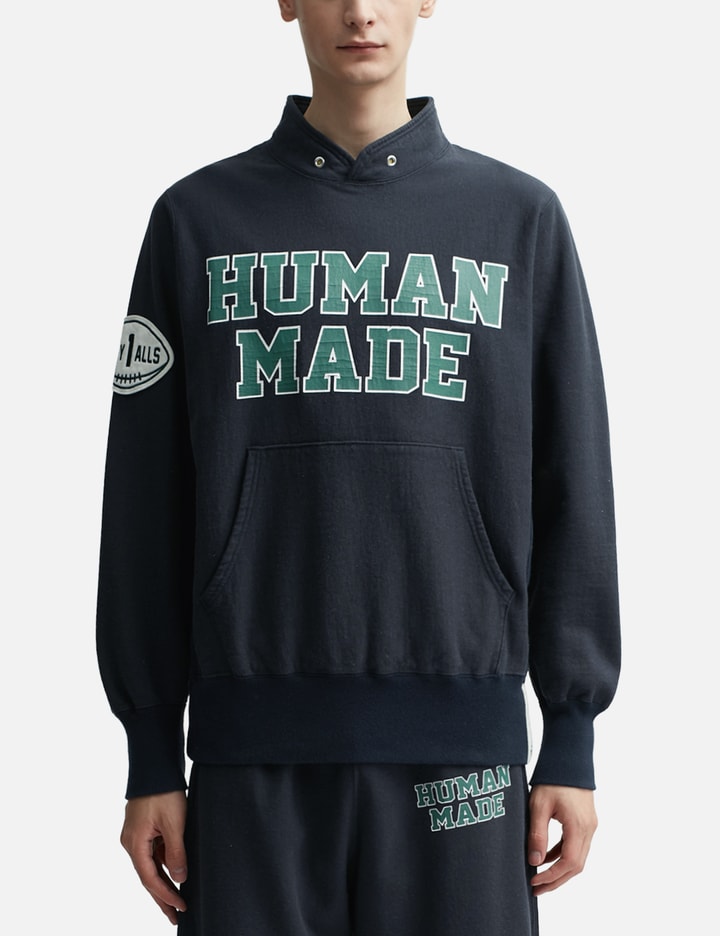 Shop Human Made Stand Collar Sweatshirt In Black