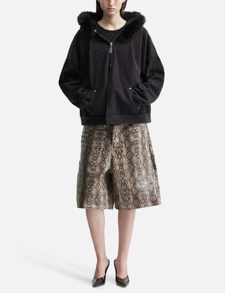 Nyra Zip-Up Jacket With Detachable Fur Hood view 17