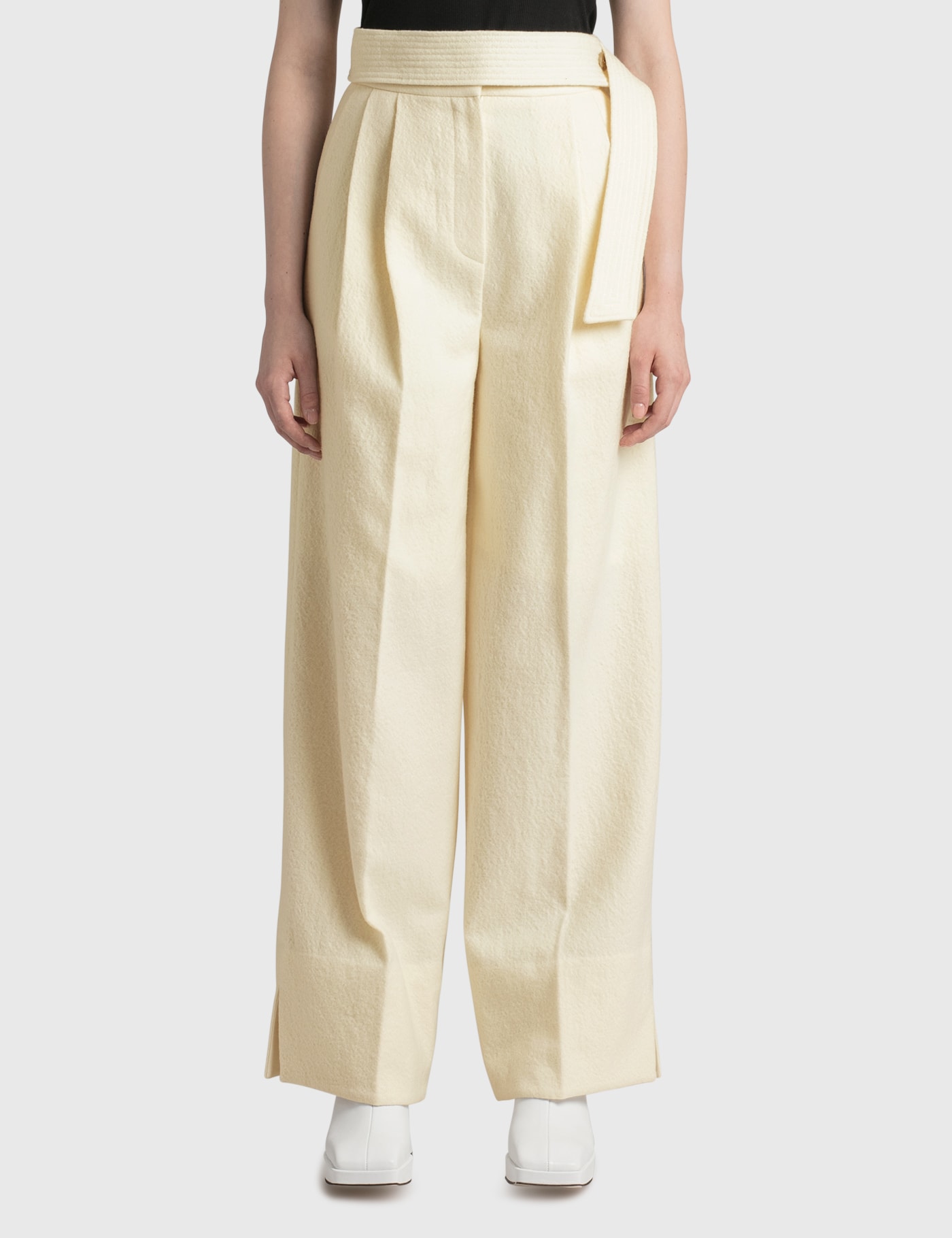 Virgin-Wool High-Rise Wide Trousers view 13