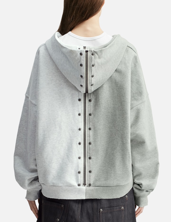 Thought We Friends "Nyra" Two-Toned Zip-Up Hoodie With Detachable Fur Trim Hood
