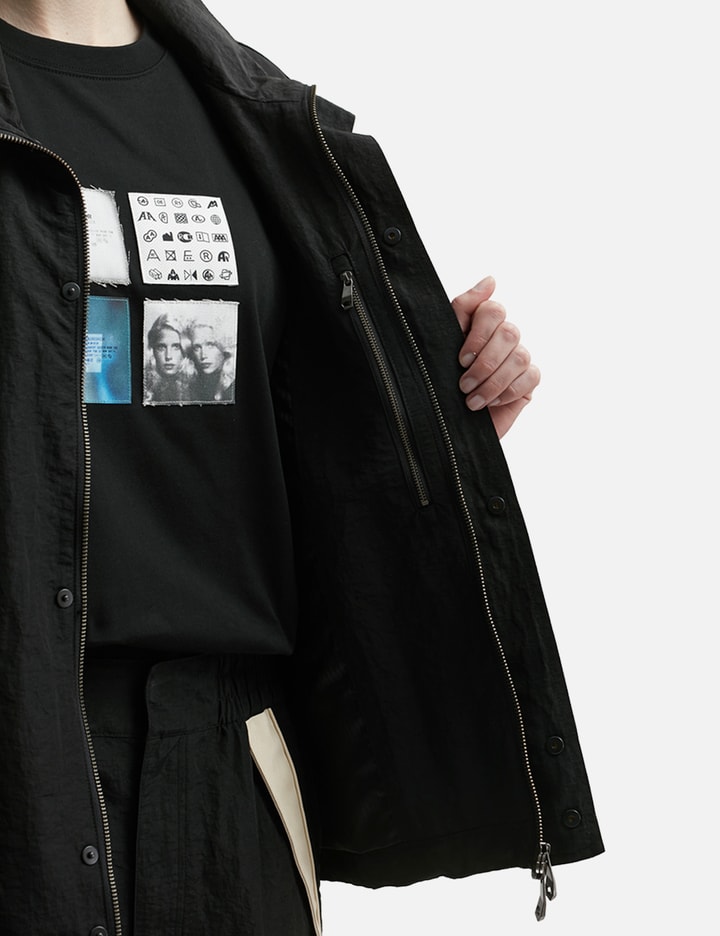 Shop Ader Error Nylon Track Jacket In Black