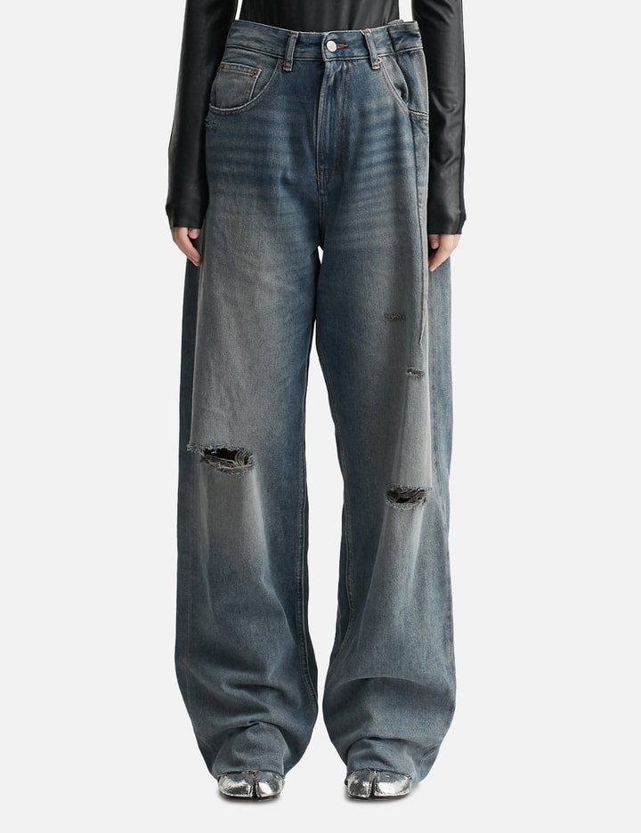 Aged Denim Jeans Placeholder Image