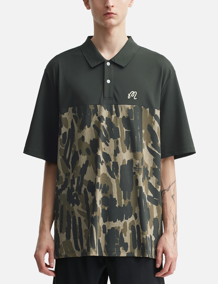 Malbon Golf Tour Divot Camo Polo