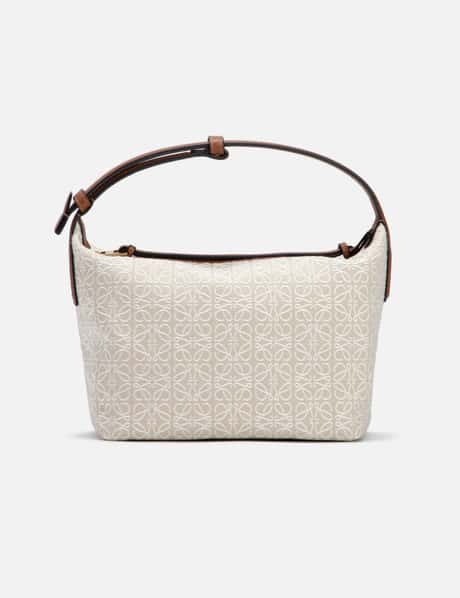 Womens Loewe Crossbody Bags Black Friday Sale 2023 - Anagram Pochette  Basket bag in raffia, jacquard and calfskin Natural / Tan