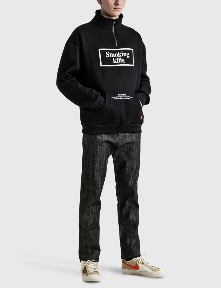 Smoking Kills ハーフジップ パーカー Placeholder Image