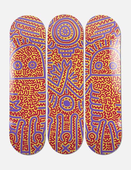 THE SKATEROOM Keith Haring Untitled 1984 Skateboard Deck 8" (Set of 3)