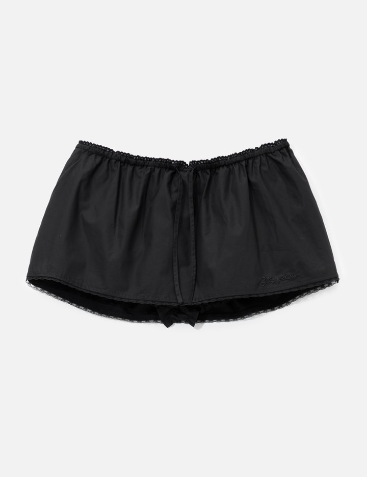 G Classic Lace-Up Mini Skirt